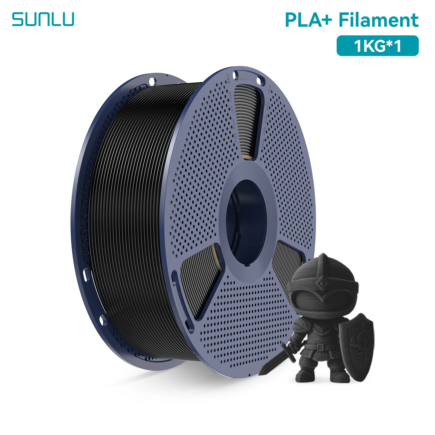 SUNLU PLA, PLA+ & PETG Filament 1.75mm, 1 kg Spool, PLA PLUS BLACK