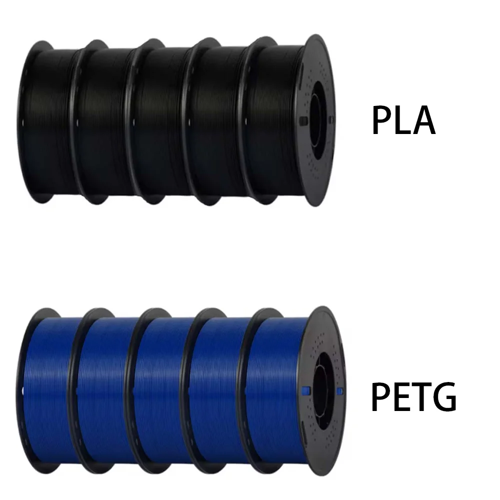KINGROON PLA + PETG Filament Bundle 1.75mm, 10 kg, PLA BK PETG BL 10KG
