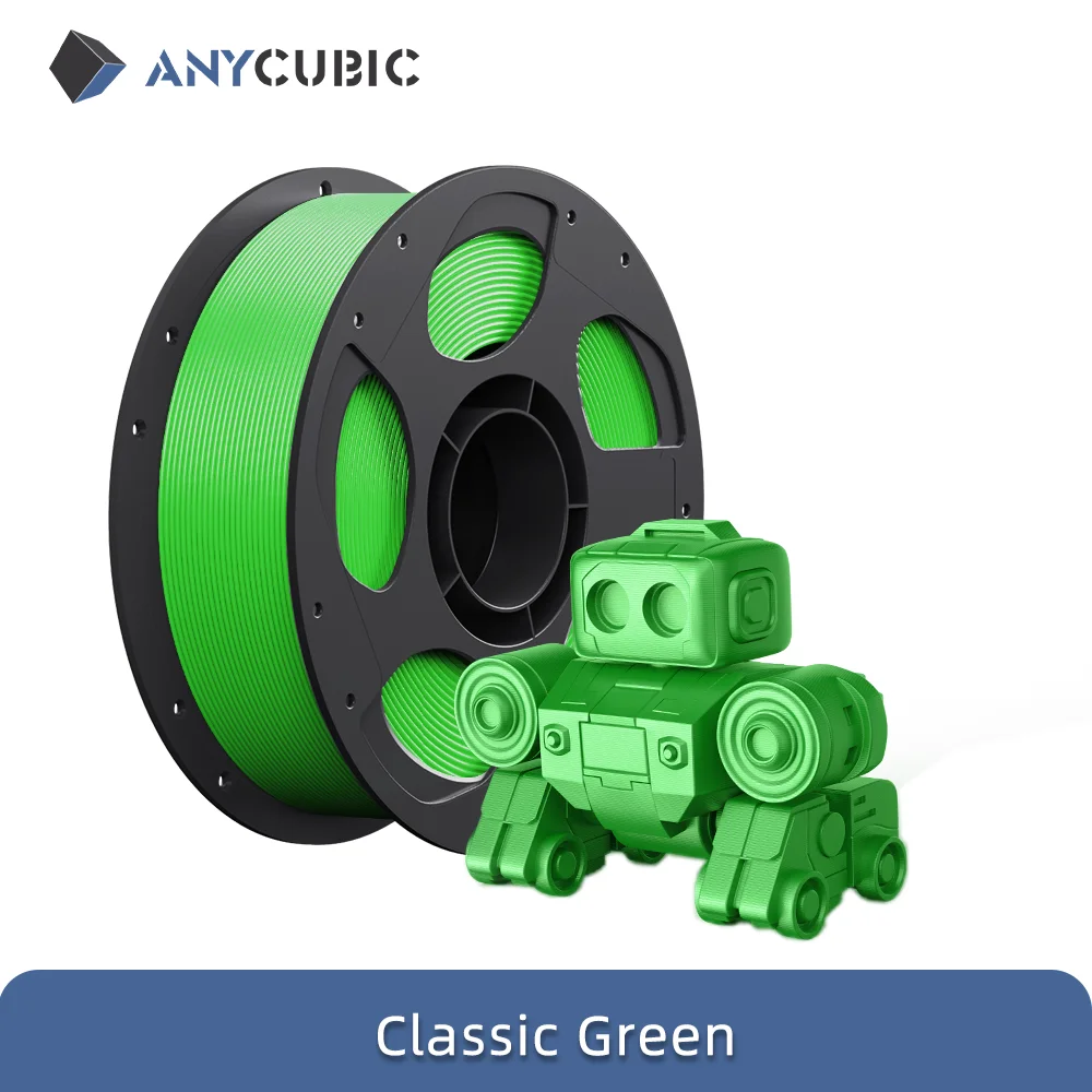 ANYCUBIC High Speed PLA Filament 1.75mm, 3 kg Spool, 3kg Classic Green