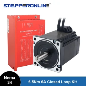 STEPPERONLINE NEMA 34 Closed Loop Stepper Kit, 6.5 N·m, CL86Y Driver