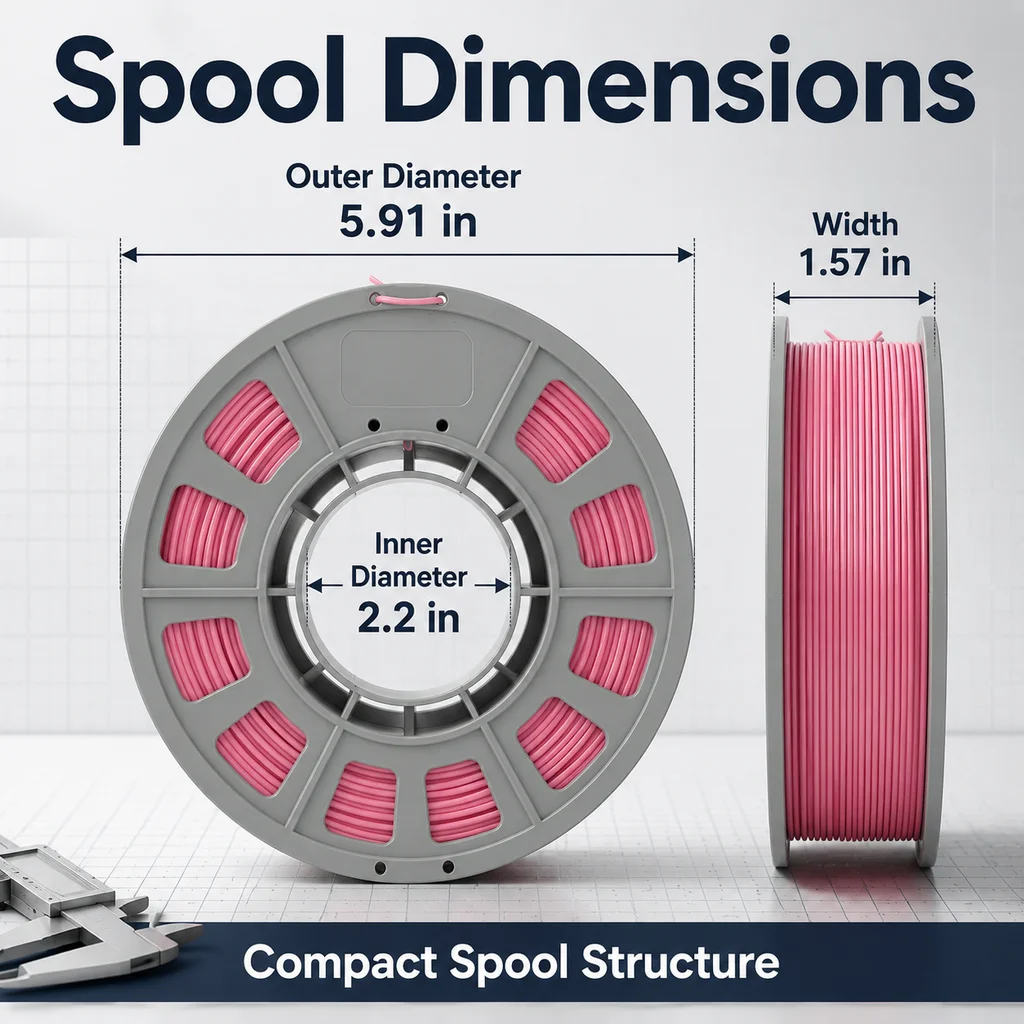 FUN TOO PETG Filament 1.75mm, Pink & Red Shades, 6 × 300 g – photo 3