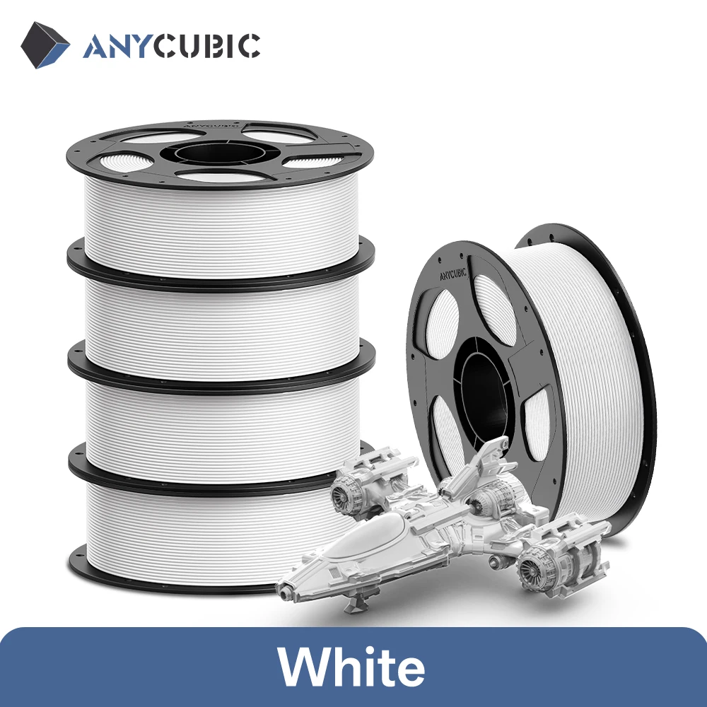 ANYCUBIC PETG Filament 1.75mm, 5 kg (5 × 1 kg), 5KG White