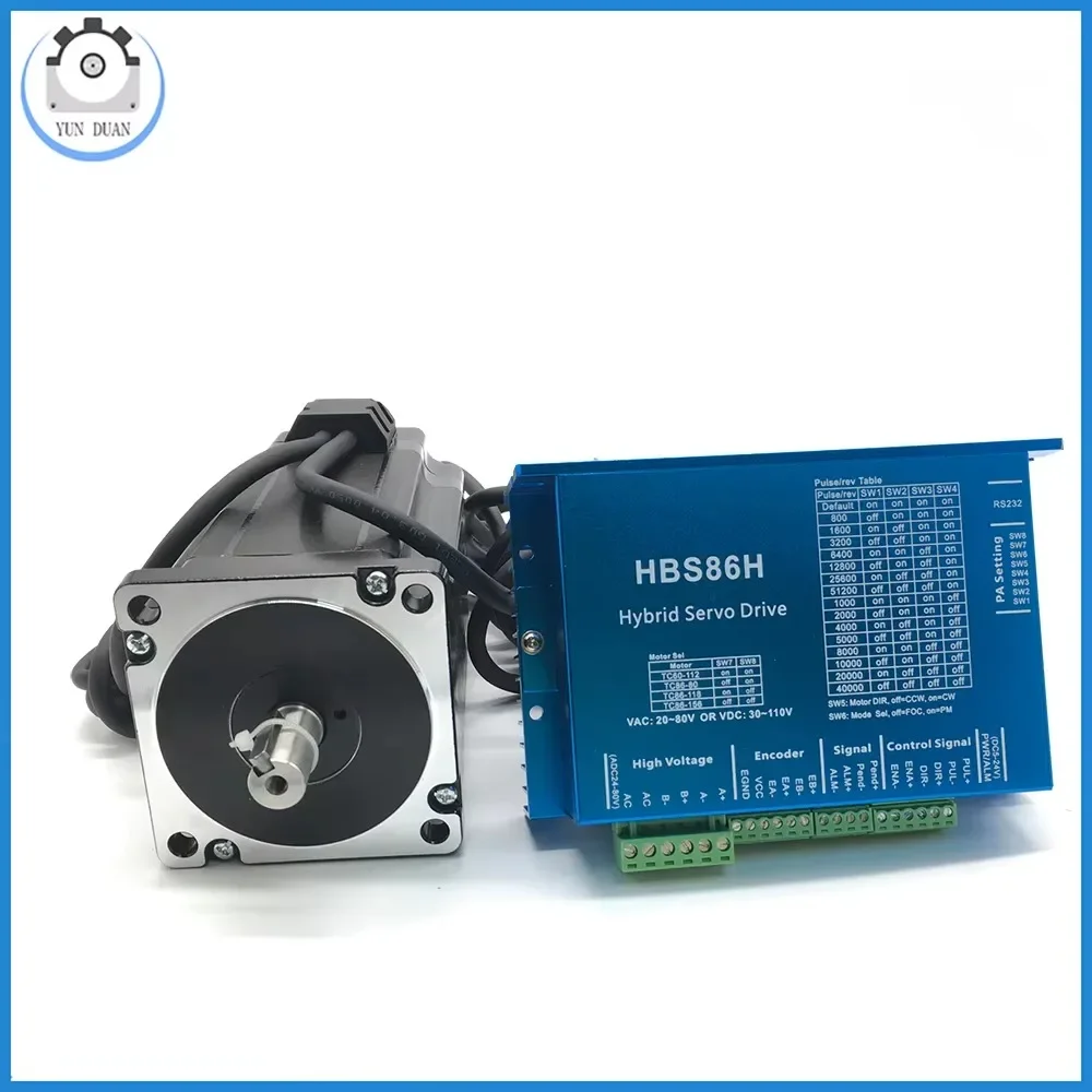 NEMA 34 Closed Loop Stepper Motor Kit with HBS86H Driver – photo 5