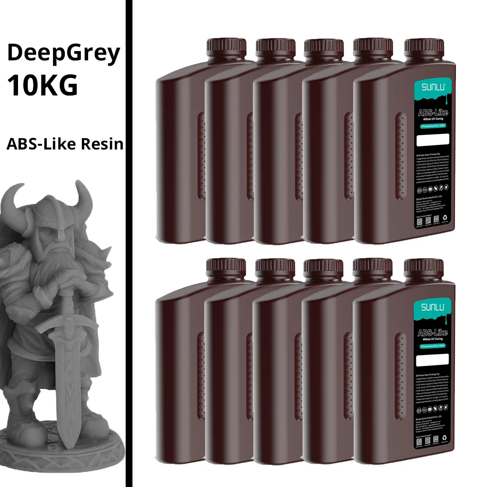 SUNLU ABS-Like UV Resin 405nm, 10 kg, 10KG Dark Grey