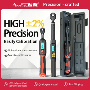 MOVECRAB Digital Torque Wrench, 3/8" or 1/2", up to 340 N·m