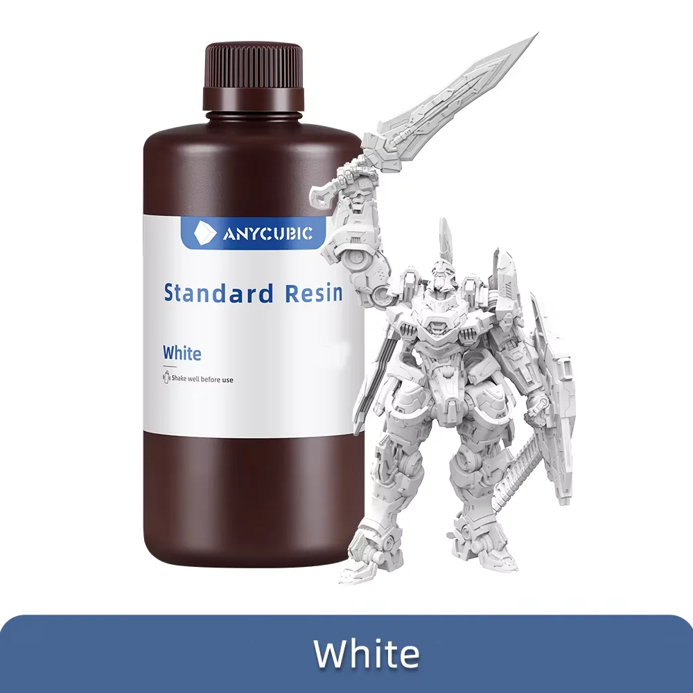 ANYCUBIC Standard UV Resin 405nm, 5 kg (5 × 1 kg), 5kg White