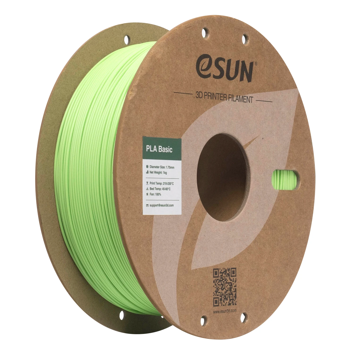 eSUN PLA Basic High Speed Filament 1.75mm, 1 kg Spool, PEAK GREEN