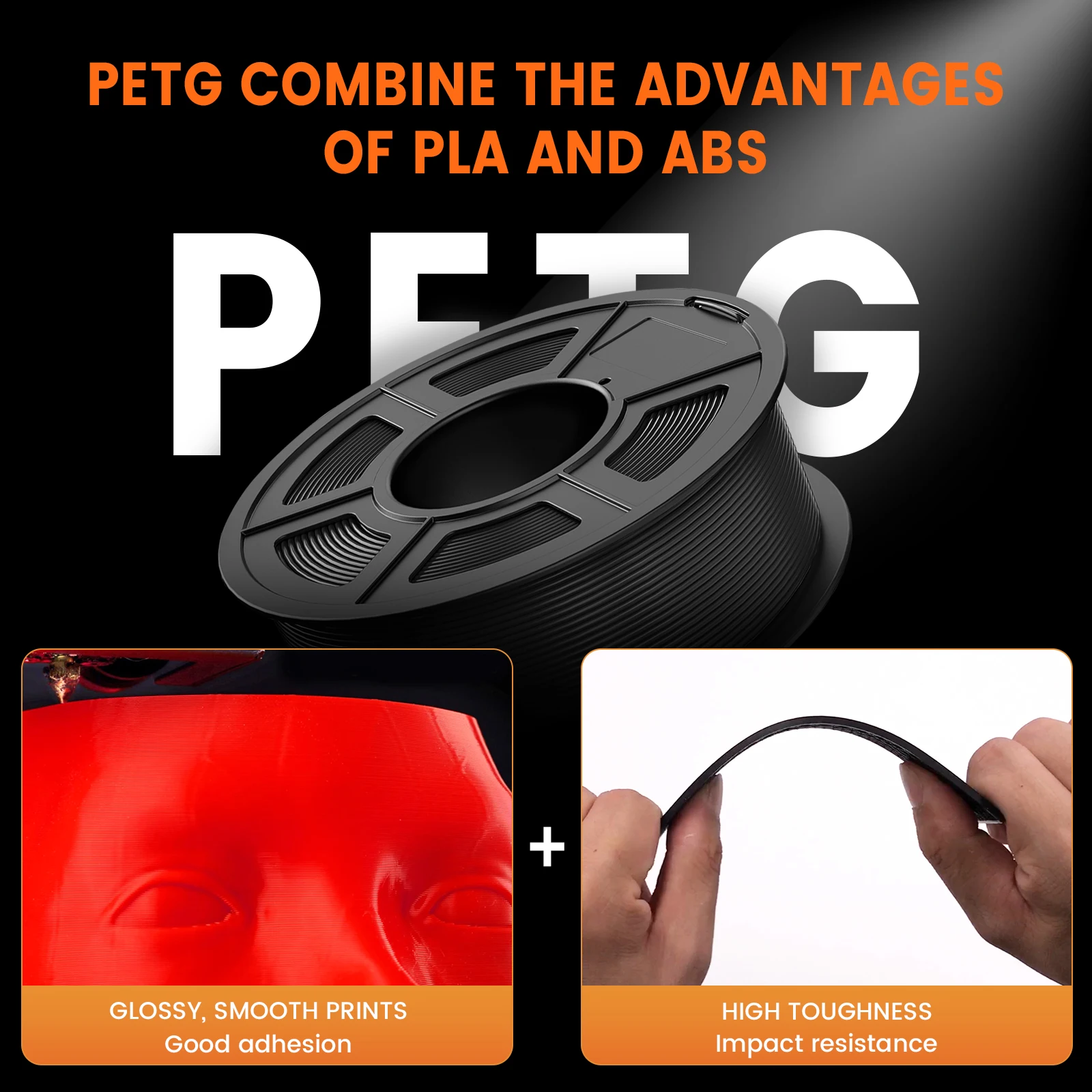 TECBEARS PETG Filament 1.75mm, 1 kg Spool – photo 2