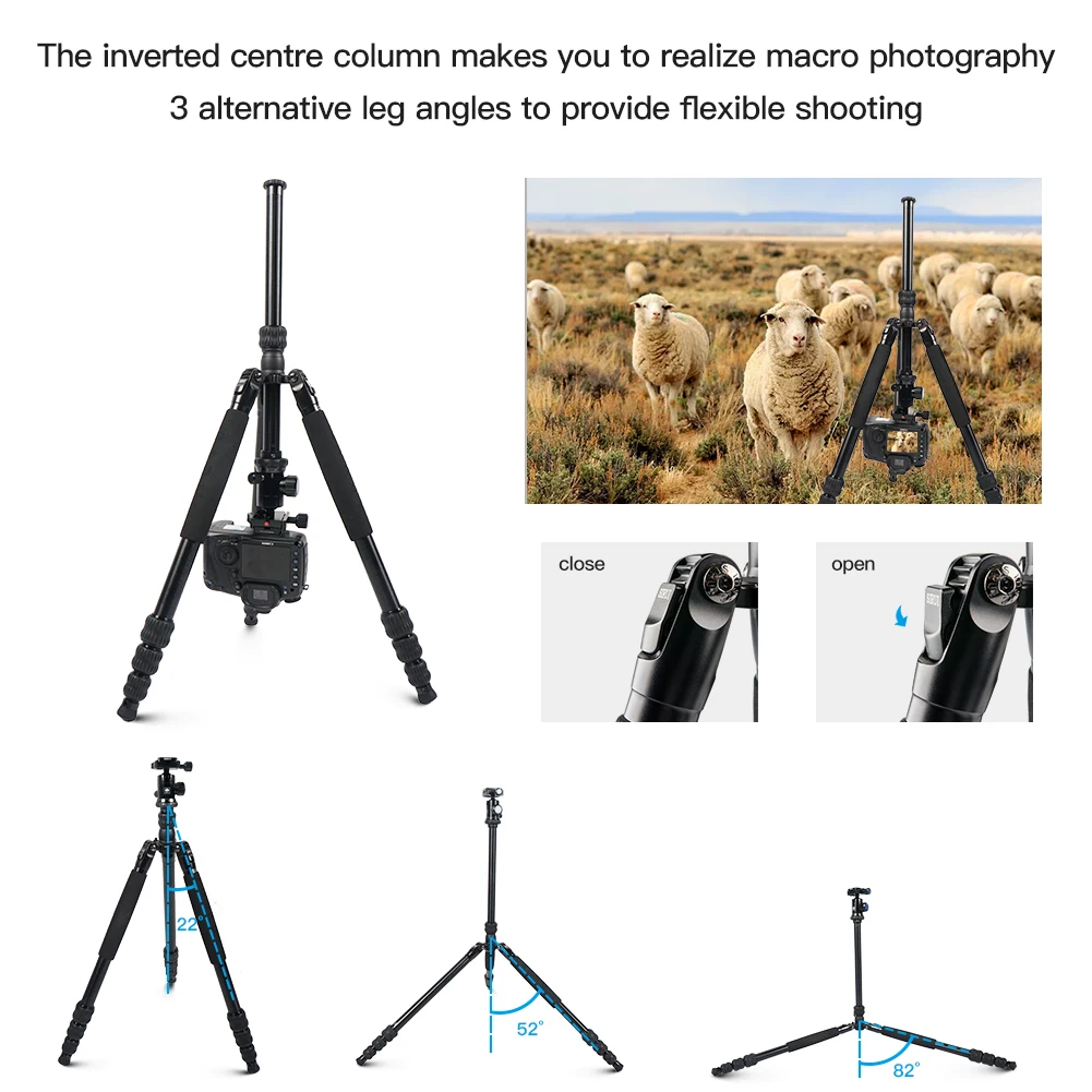 SIRUI Traveler 7A Aluminum Travel Tripod with Monopod, 65" – photo 4