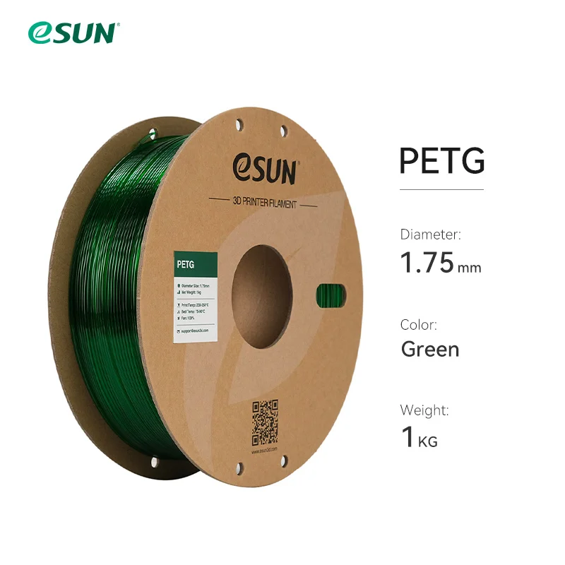 eSUN PETG Filament 1.75mm, 1 kg Spool, Green