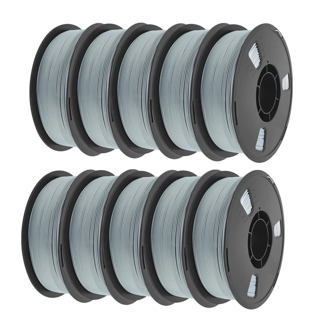 Nexaforge PLA Filament 1.75mm, 10 kg (10 × 1 kg), Grey 10kg