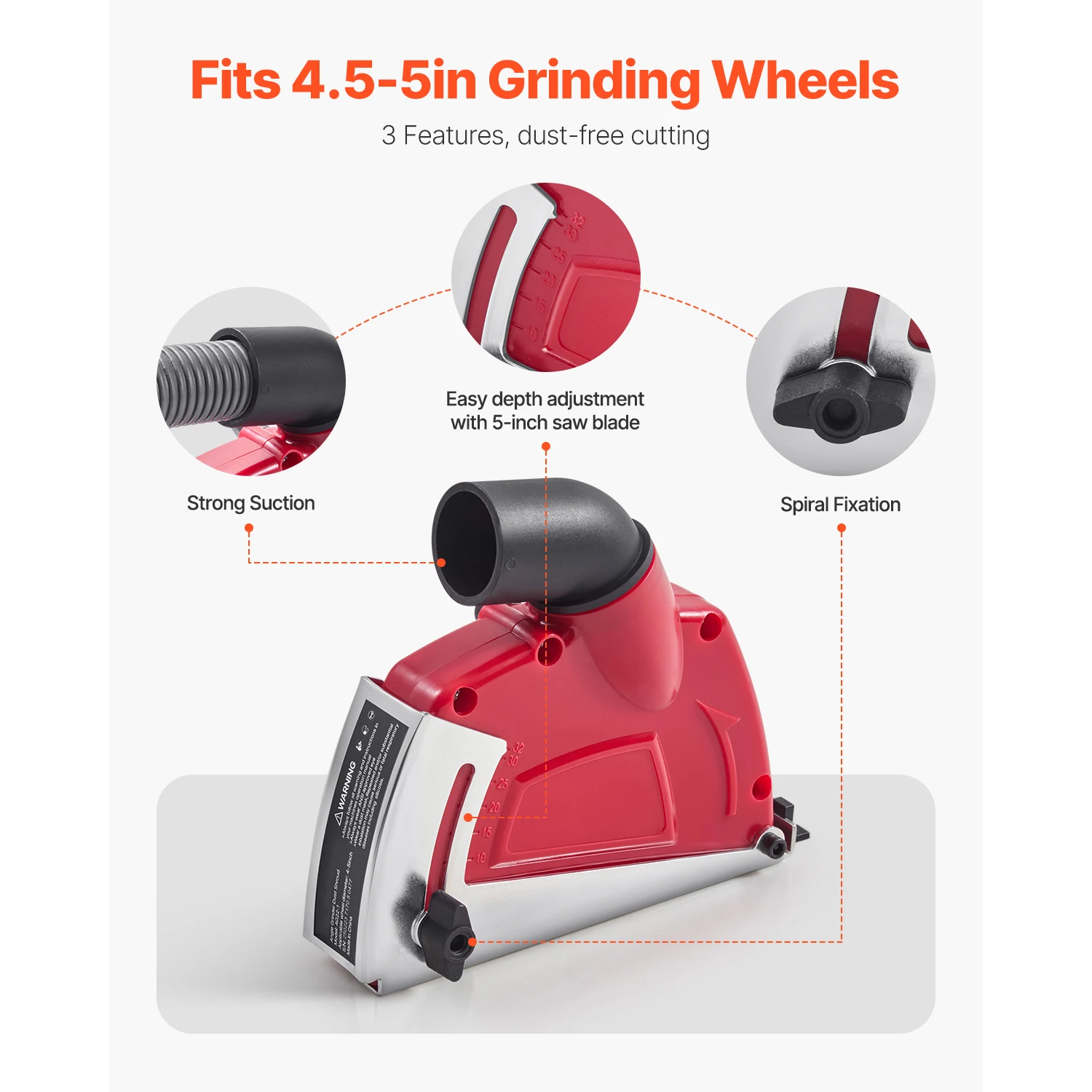 SucceBuy Dust Shroud for 4–5" Angle Grinders – photo 2