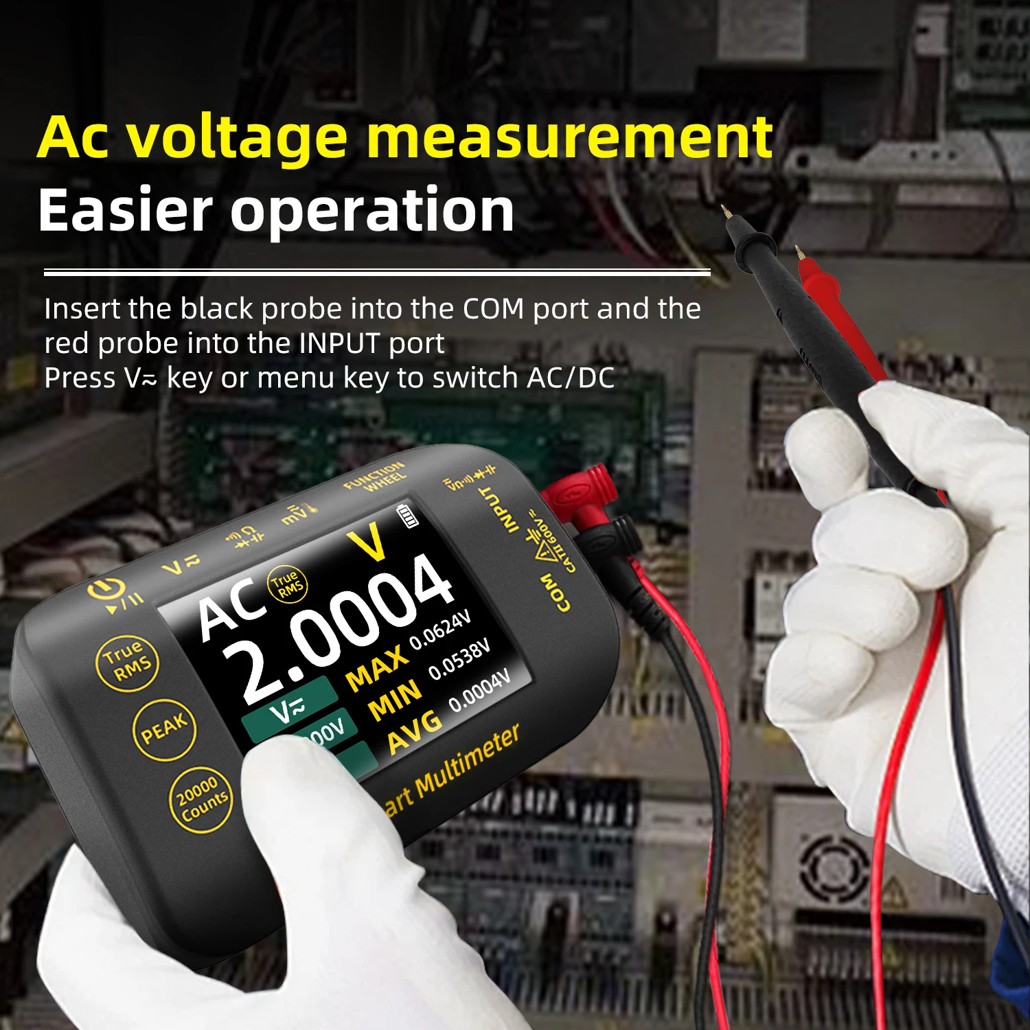 BSIDE S40 True RMS 20,000-Count Rechargeable Multimeter – photo 4