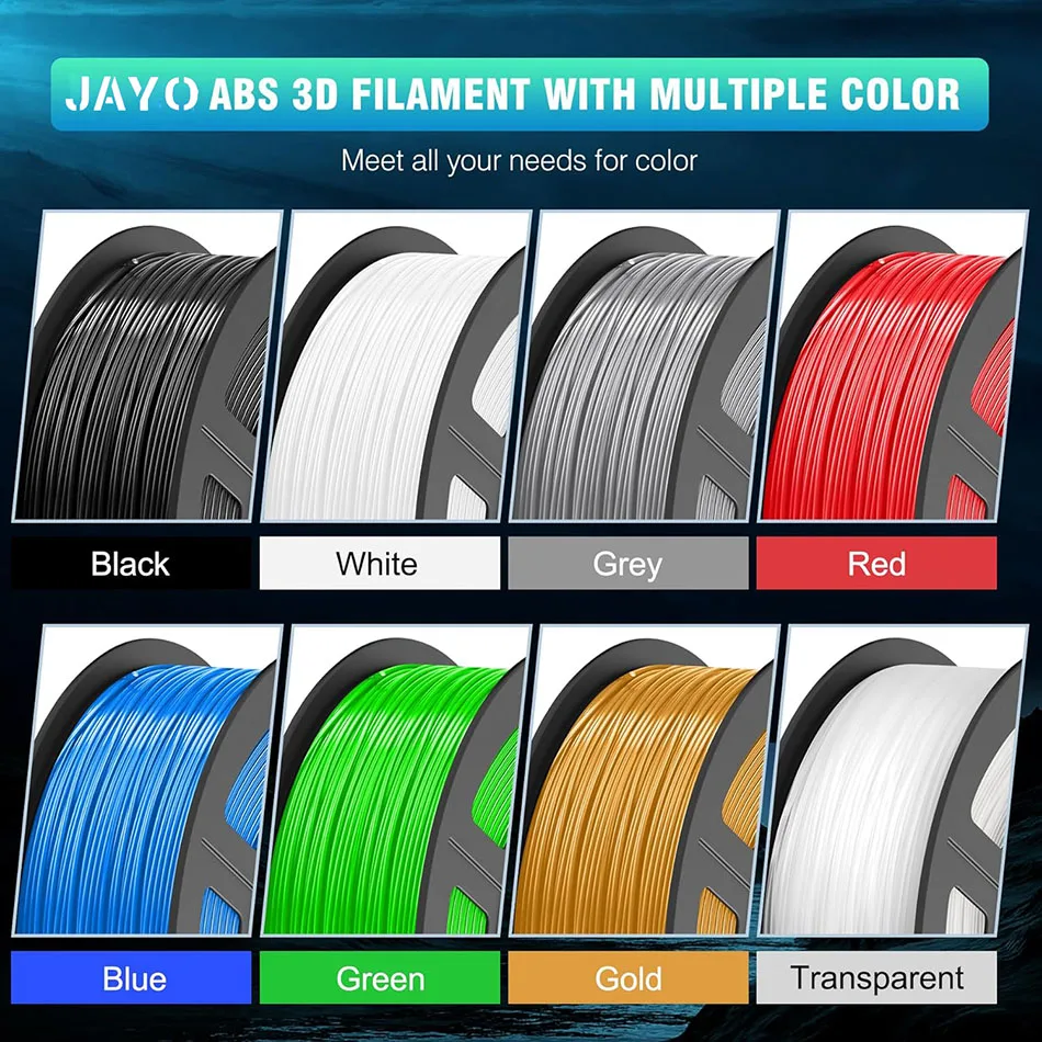 JAYO ABS Filament 1.75mm, 5 Rolls – photo 4