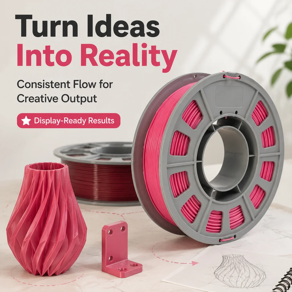 FUN TOO PETG Filament 1.75mm, Pink & Red Shades, 6 × 300 g – photo 5