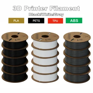 KINGROON PLA, PETG & ABS Filament 1.75mm, 5 kg Single-Color Packs