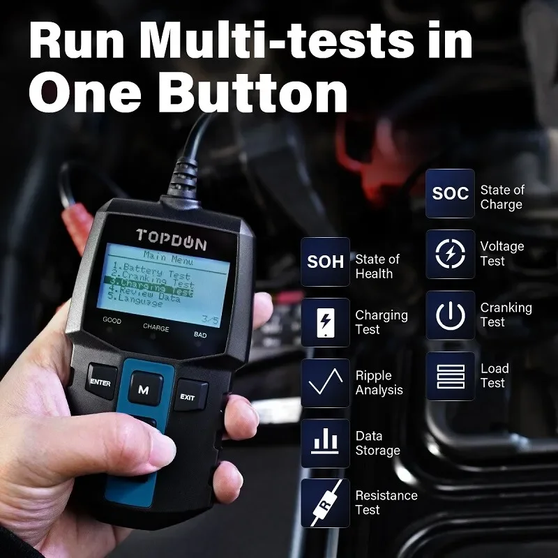 TOPDON BT100 12V Car Battery Tester – photo 4