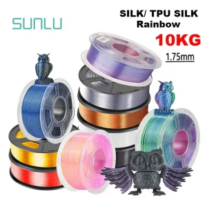 SUNLU Silk PLA Filament 1.75mm, 10 kg (Single, Dual & Tri-Color)