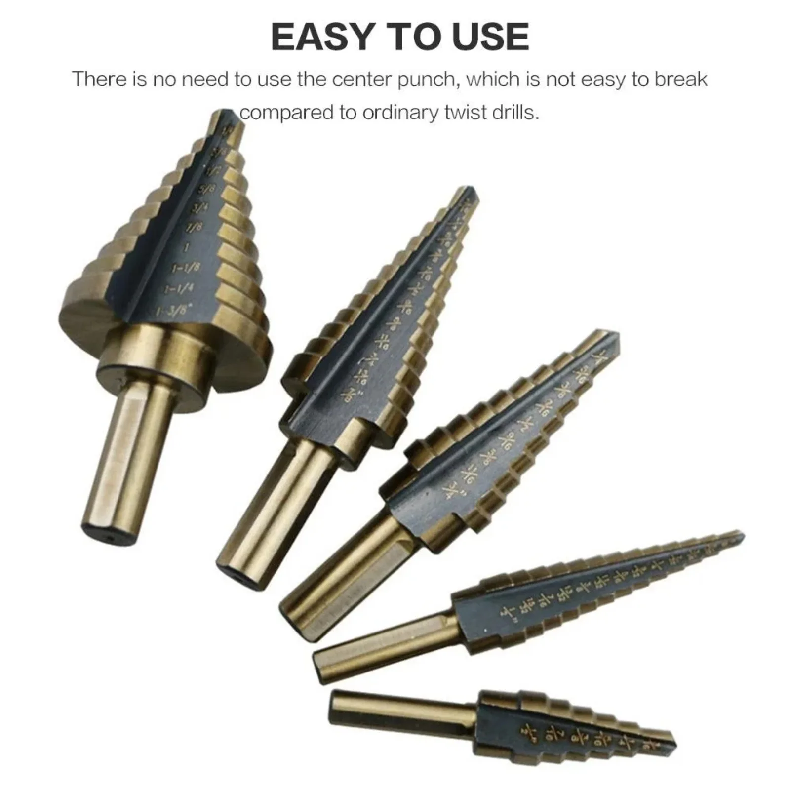 STONEGO Diamond Hole Saw & Cobalt Step Drill Bundle, 15 Pieces – photo 7