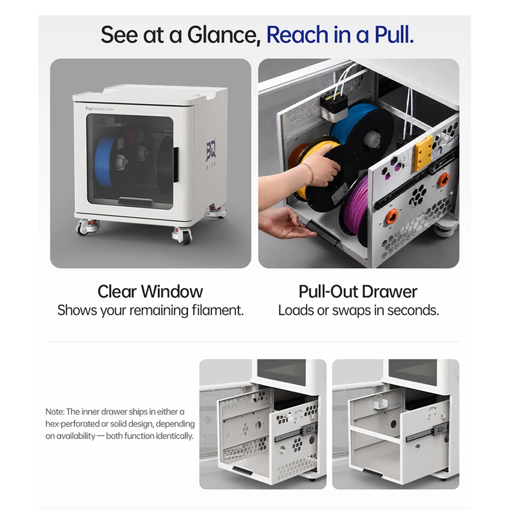 BIGTREETECH PopStation mini Filament Storage Cabinet & Printer Base – photo 4