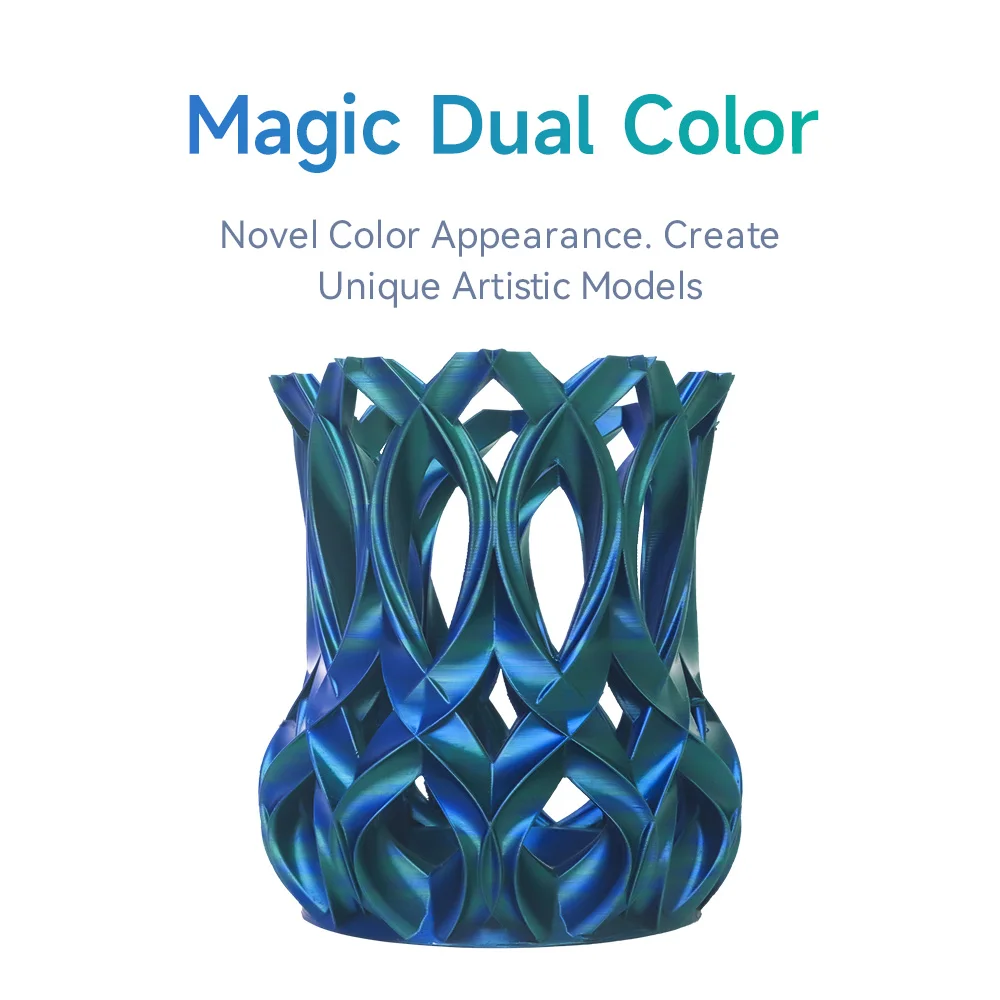 eSUN Magic Silk PLA Filament 1.75mm, Dual & Tri-Color, 1 kg – photo 2