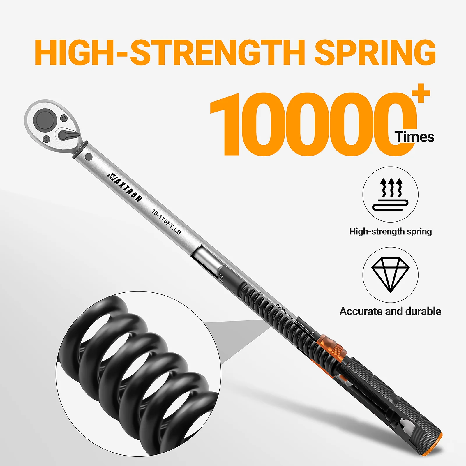 Waxtron Click Torque Wrench, 1/4", 3/8" or 1/2" Drive – photo 4