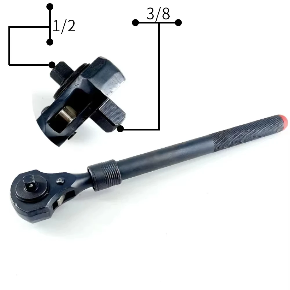 Dual-Head Telescoping Ratchet, 3/8" & 1/2" Drive – photo 5