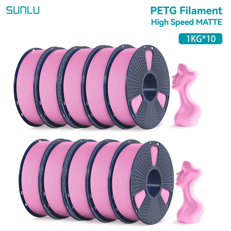 SUNLU High Speed Matte PETG Filament 1.75mm, 10 kg, Pink