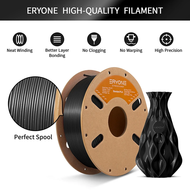 ERYONE Standard PLA Filament 1.75mm, 1 kg Spool – photo 4