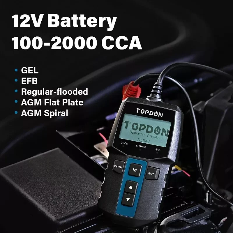 TOPDON BT100 12V Car Battery Tester