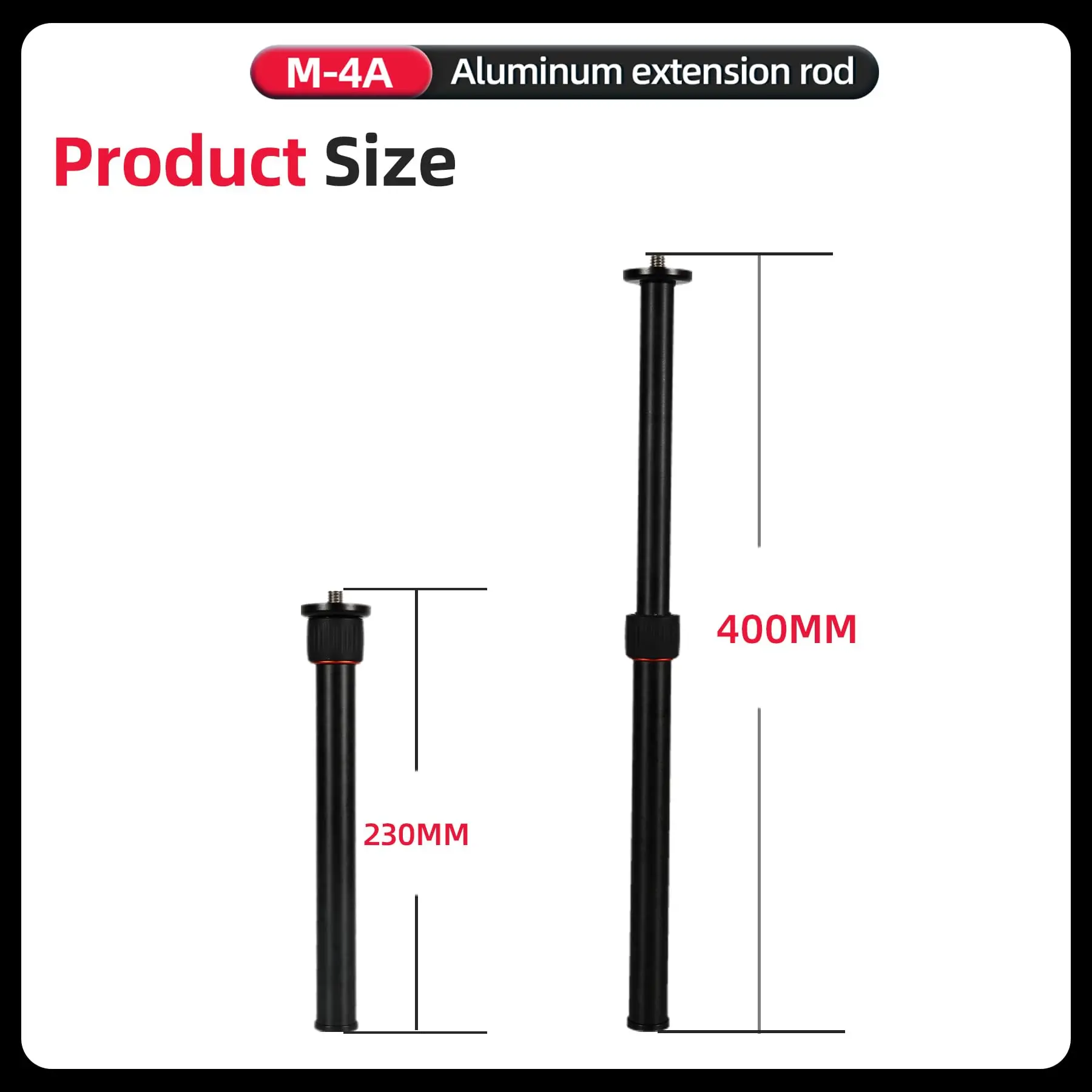 Fotopro M-4A Aluminum Tripod Extension Column, 16" (40 cm) – photo 3