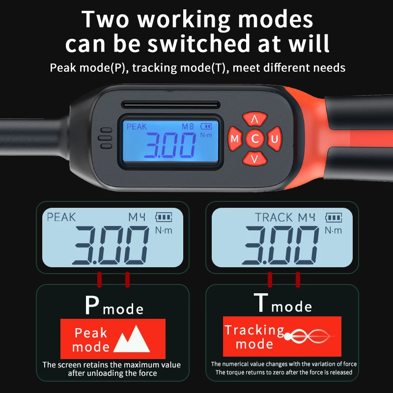 MOVECRAB Digital Torque Wrench, 3/8" or 1/2", up to 340 N·m – photo 3