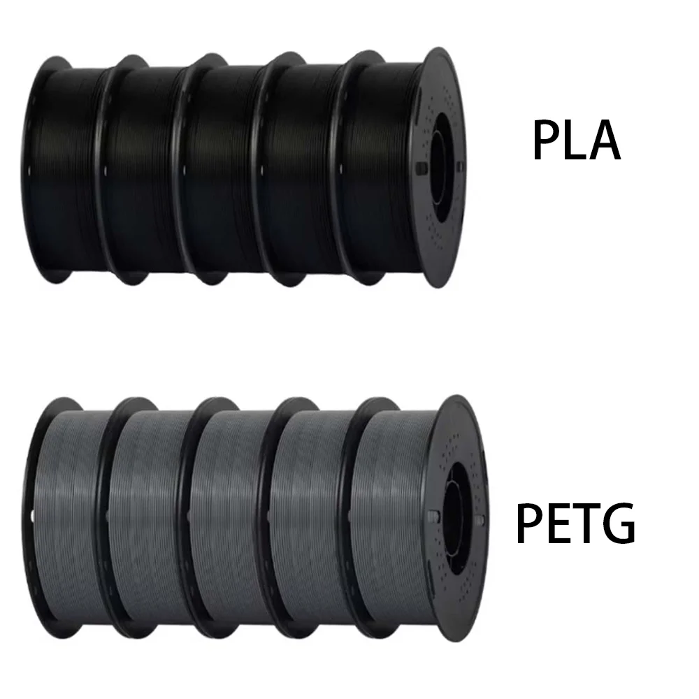 KINGROON PLA + PETG Filament Bundle 1.75mm, 10 kg, PLA BK PETG GR 10KG