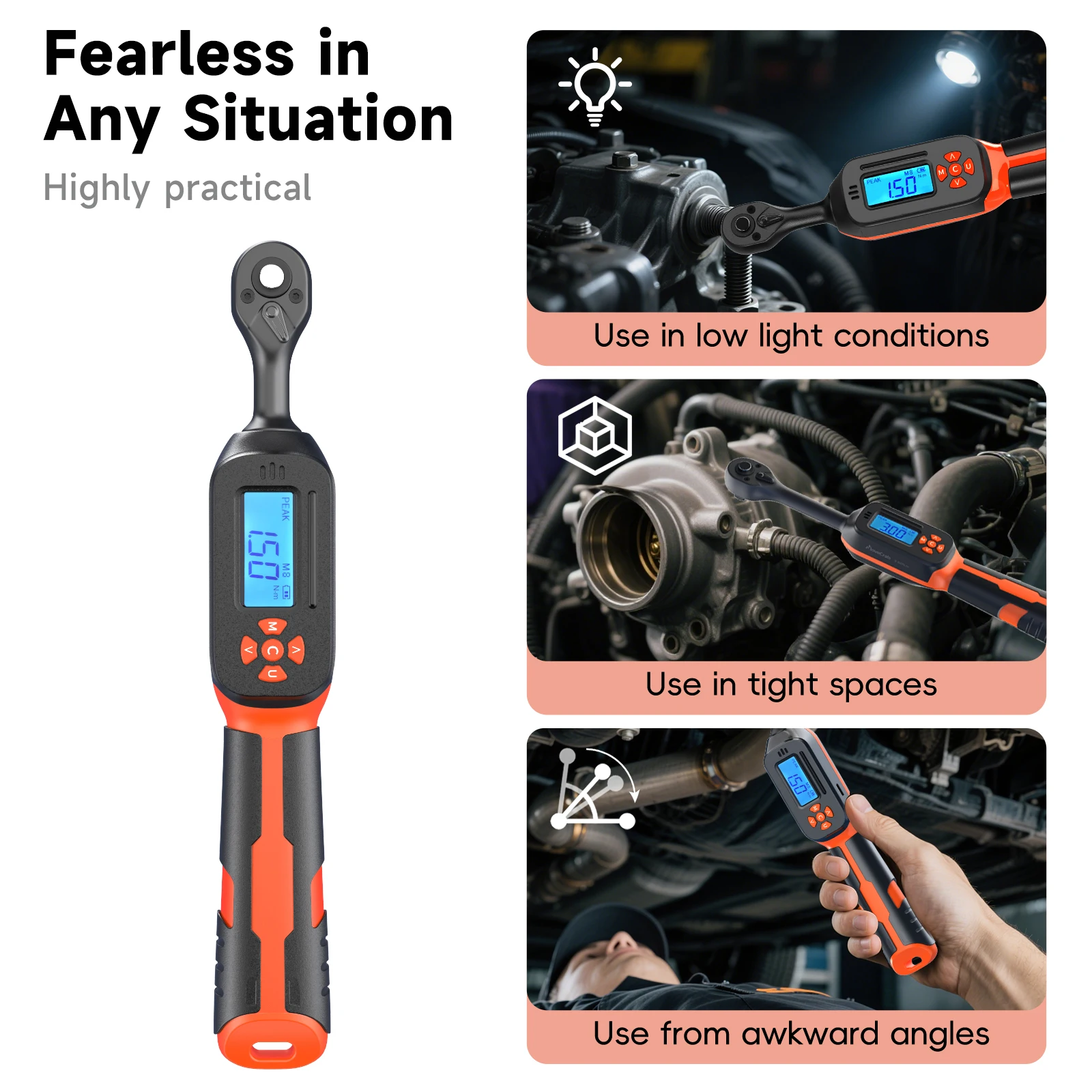 MOVECRAB Digital Torque Wrench, 3/8" or 1/2", up to 340 N·m – photo 6