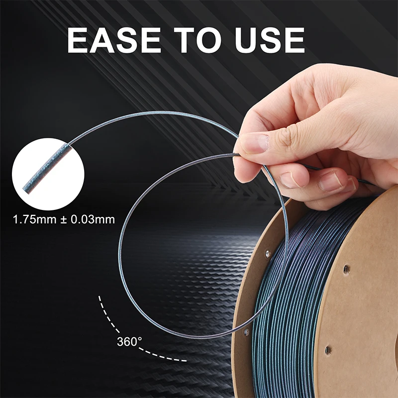 ERYONE Galaxy Glitter PLA Filament 1.75mm, 3 kg (3 × 1 kg) – photo 4