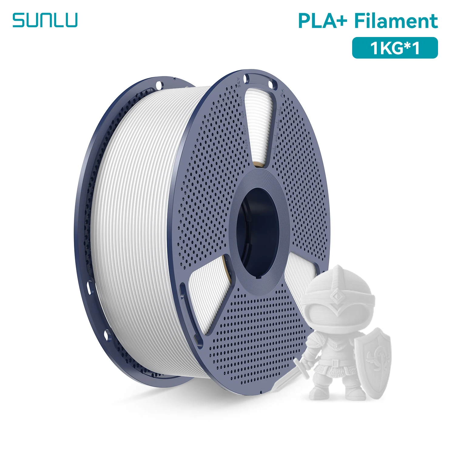 SUNLU PLA, PLA+ & PETG Filament 1.75mm, 1 kg Spool, PLA PLUS WHITE