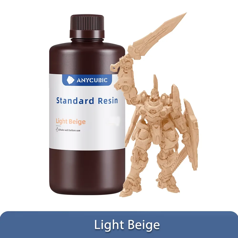 ANYCUBIC Standard UV Resin 405nm, 5 kg (5 × 1 kg), 5kg Light Beige
