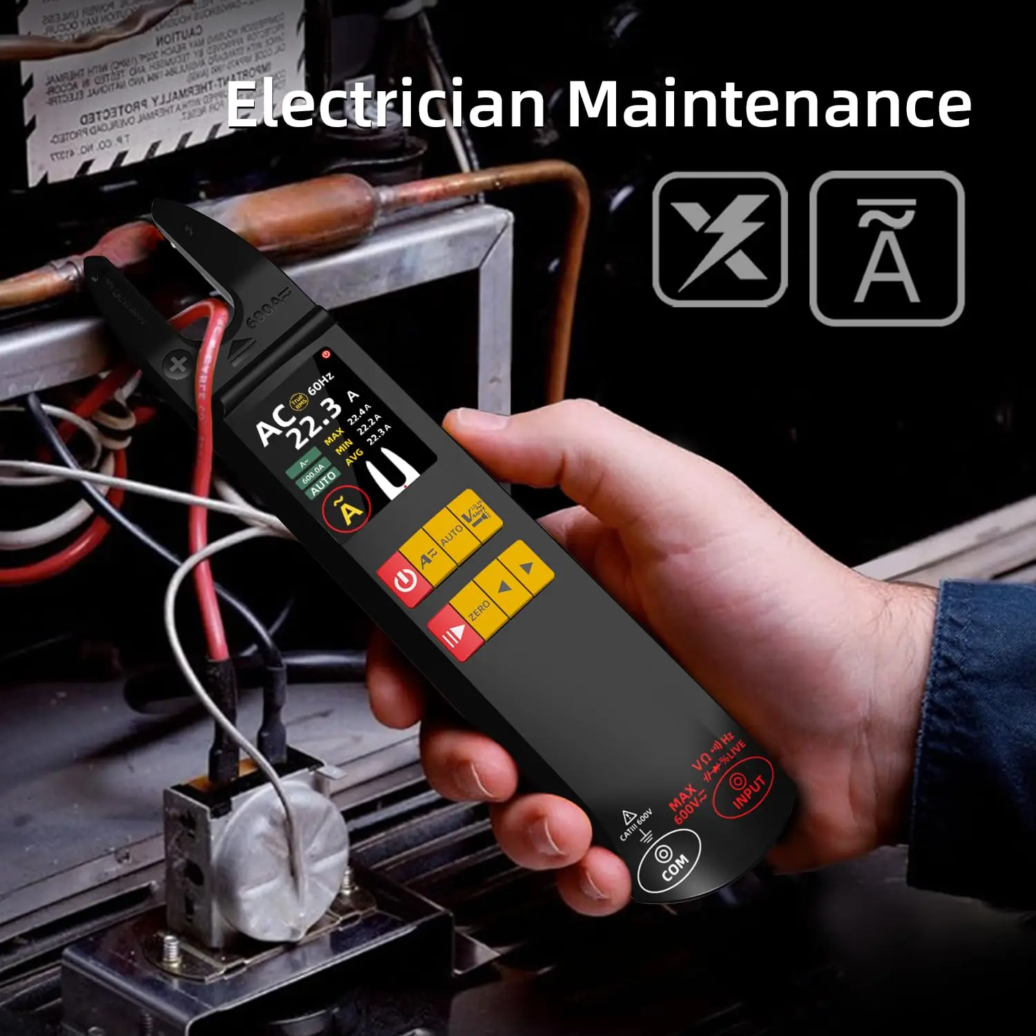 BSIDE U5 Fork Clamp Meter, True RMS, AC/DC – photo 3