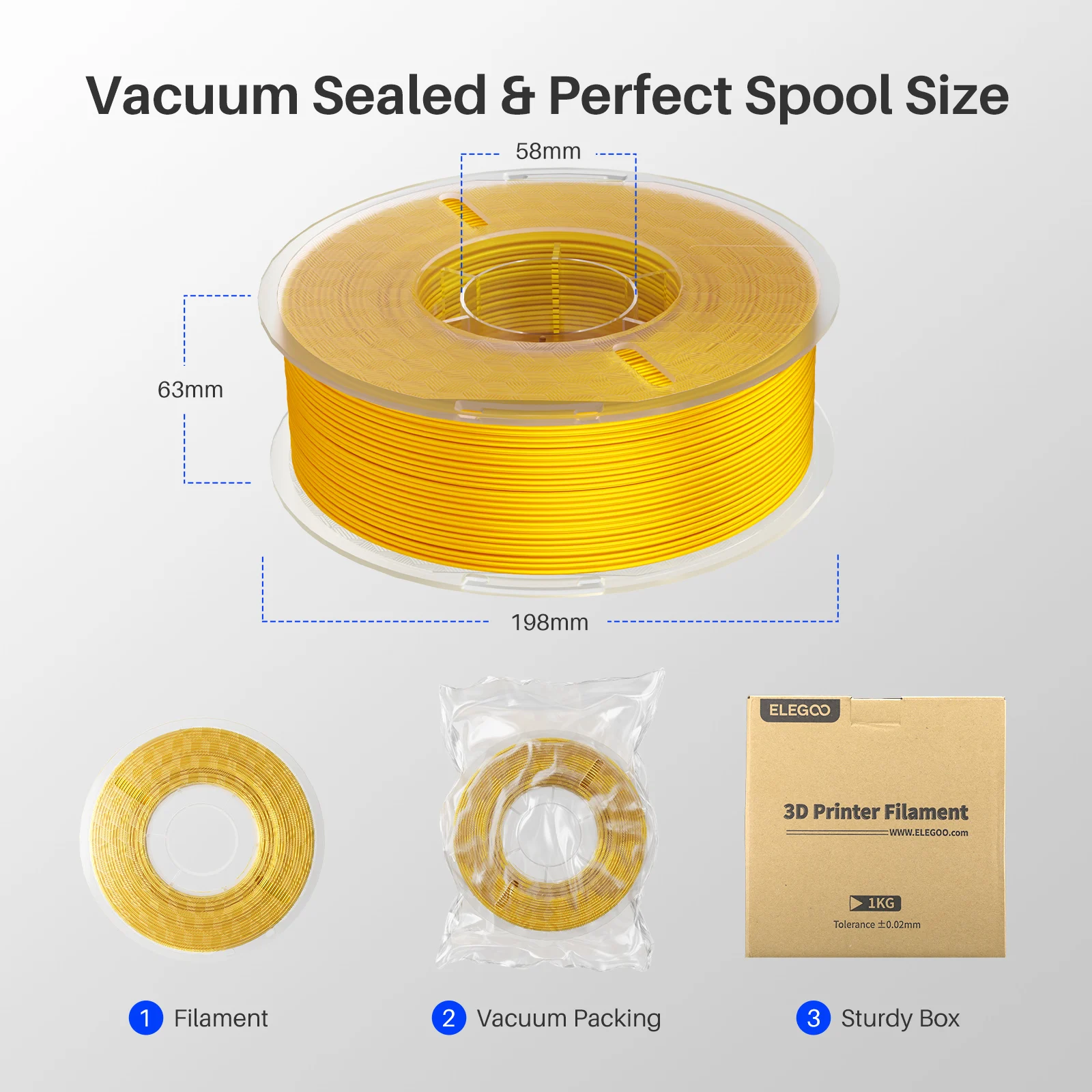 ELEGOO Silk PLA Filament 1.75mm, 2 kg Packs – photo 6