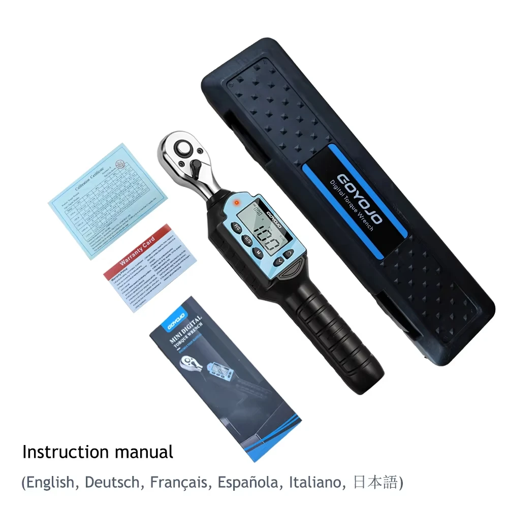 GOYOJO Digital Torque Wrench, 1/4", 3/8" or 1/2" Drive, ±2% – photo 5