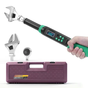 MoveCrab Digital Torque Wrench, 6.8–135 N·m, Interchangeable Heads