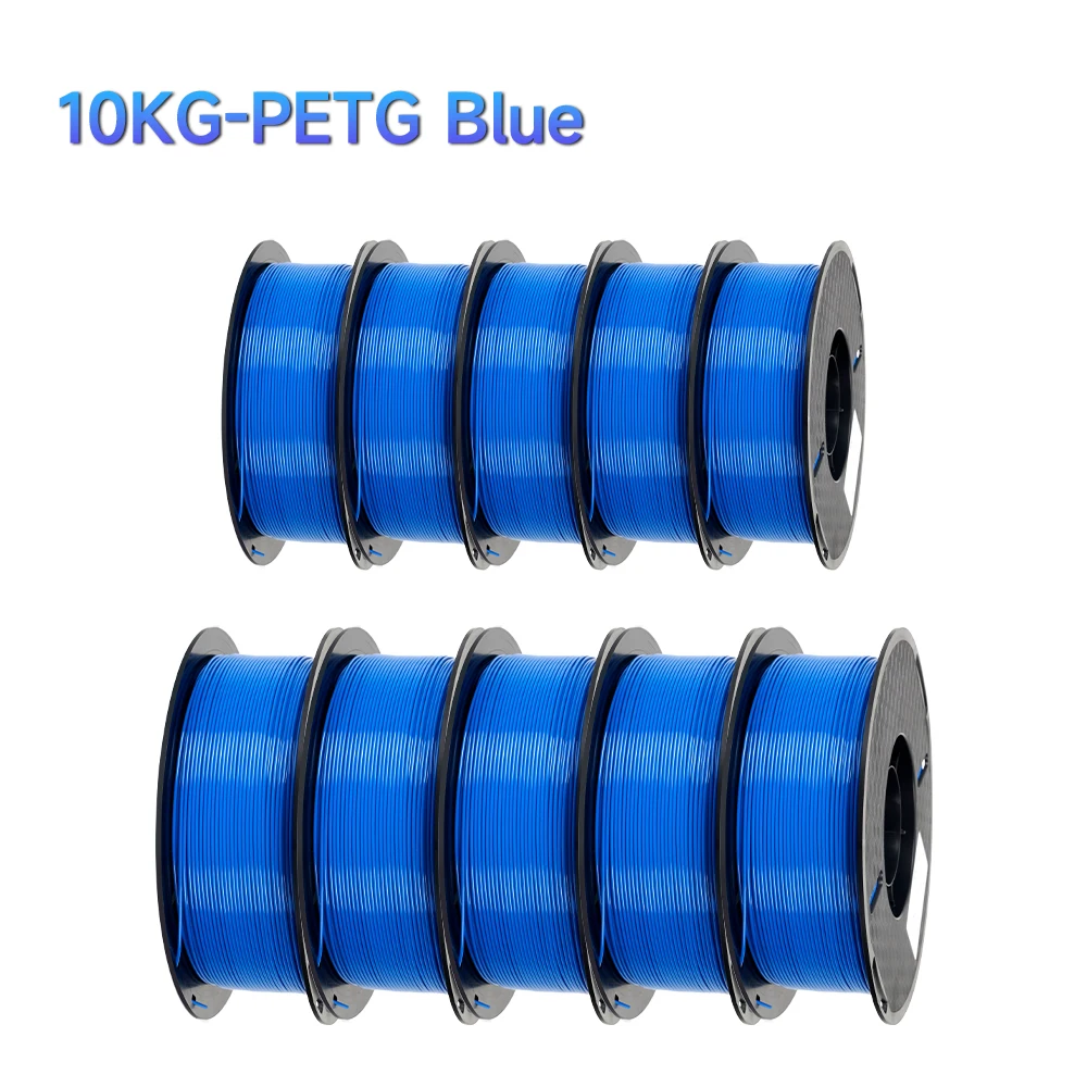 Kee Pang PETG Filament 1.75mm, 10 kg (10 × 1 kg Spools), Blue