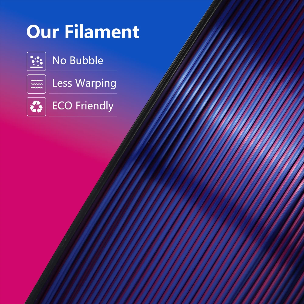 KINGROON Tri-Color Silk PLA Filament 1.75mm, 5 kg – photo 4