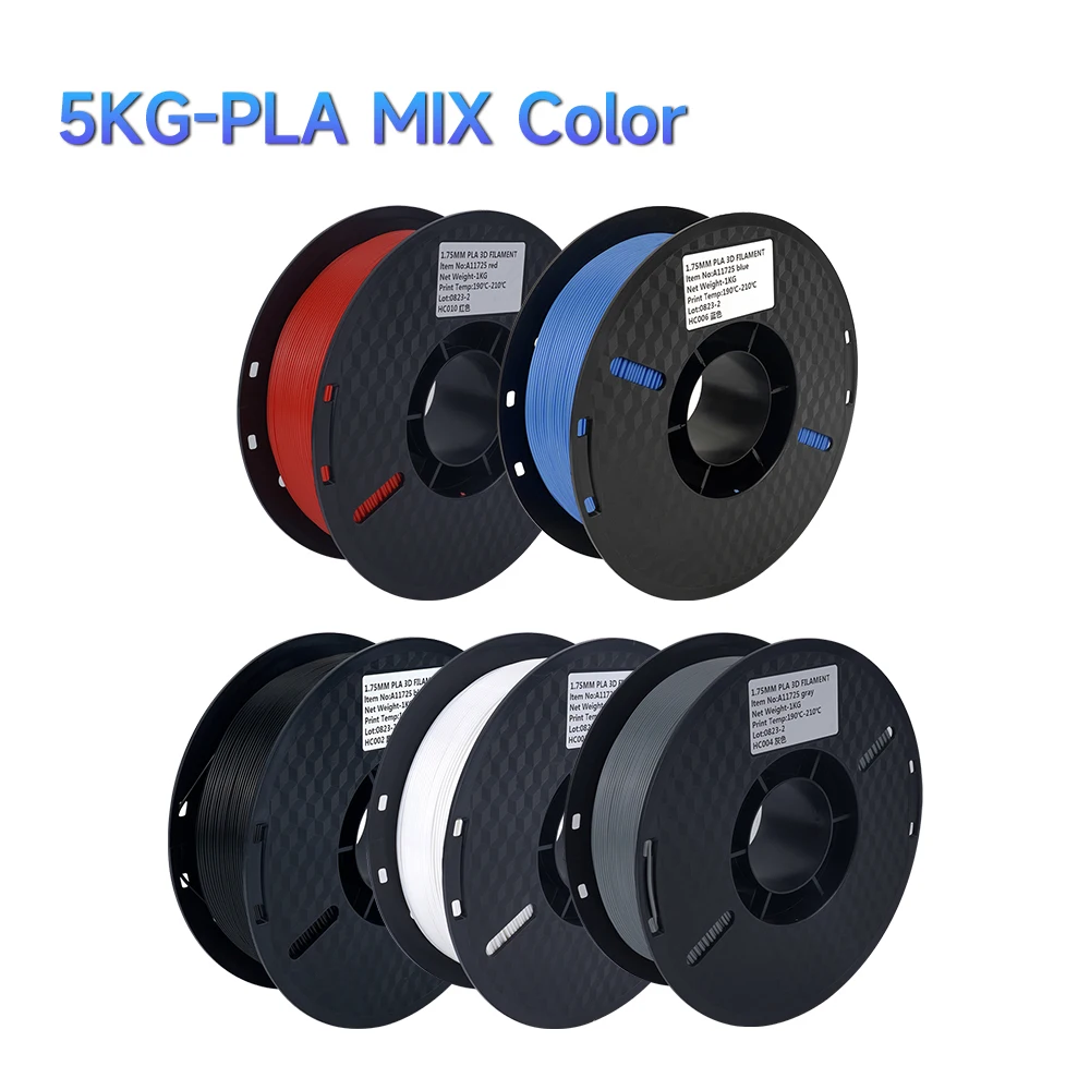Kee Pang PLA / PETG Filament 1.75mm, 5 kg Mixed Color Set, Set B PLA