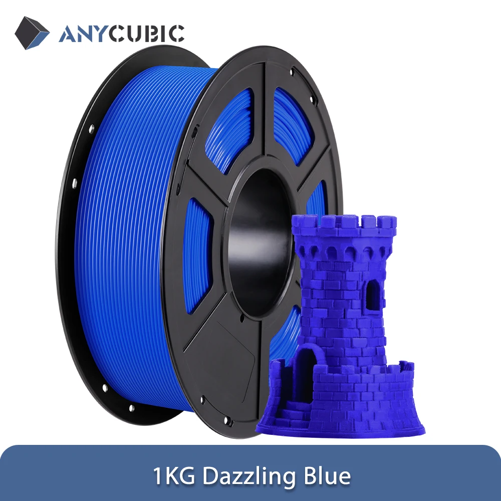 ANYCUBIC PLA Filament 1.75mm, 1 kg or 2 kg, 1KG Blue