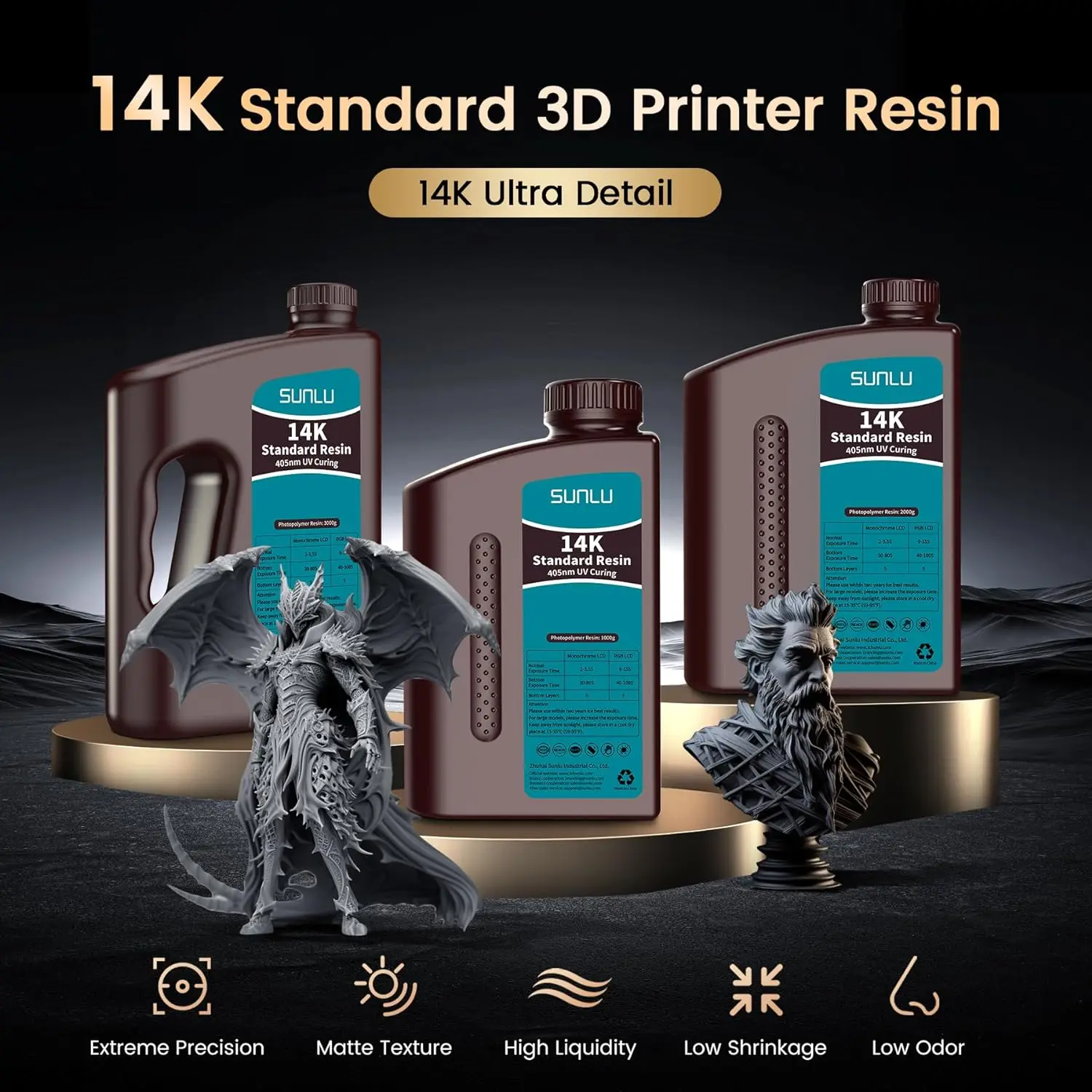 SUNLU Standard & ABS-Like UV Resin 405nm, 2 kg – photo 6