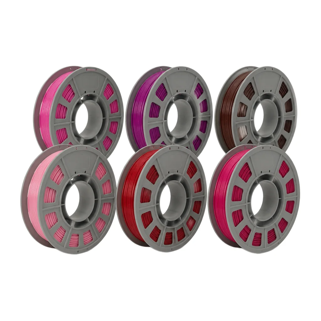 FUN TOO PETG Filament 1.75mm, Pink & Red Shades, 6 × 300 g, 6pack