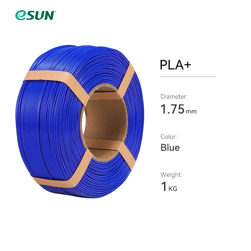 eSUN PLA+ Filament 1.75mm, 1 kg Refill or Spool, Blue
