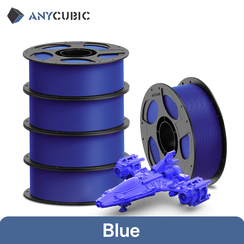 ANYCUBIC PETG Filament 1.75mm, 5 kg (5 × 1 kg), 5KG Blue