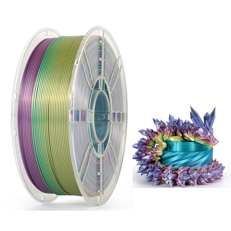 KINGROON Rainbow Silk PLA Filament 1.75mm, 1 kg, Color G